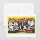  groeten uit Salem, Oregon Briefkaart (Voorkant / Achterkant)