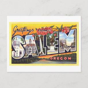 groeten uit Salem, Oregon Briefkaart