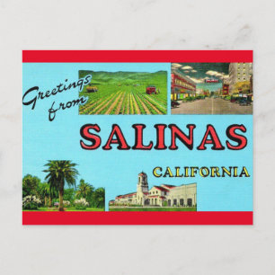 Groeten uit Salinas California Travel Briefkaart
