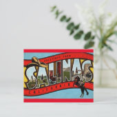 Groeten uit Salinas California Travel Briefkaart (Staand voorkant)