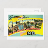 groeten uit Salisbury, Maryland Briefkaart (Voorkant / Achterkant)