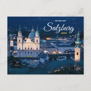 Groeten uit Salzburg Oostenrijk Ansichtkaart Sceni Briefkaart