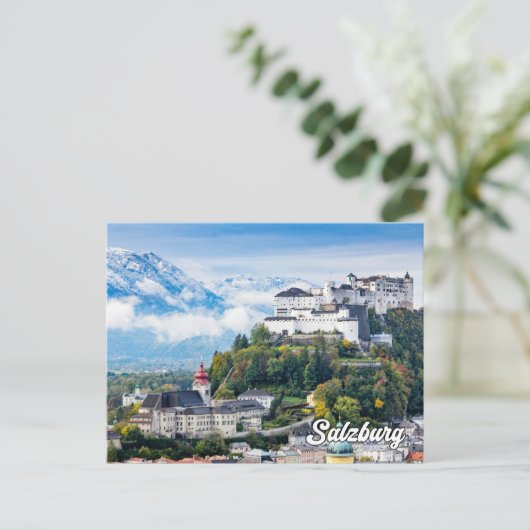 Groeten uit Salzburg, Oostenrijk Briefkaart (Staand voorkant)