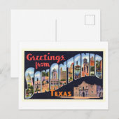  groeten uit San Antonio, Texas Briefkaart (Voorkant / Achterkant)