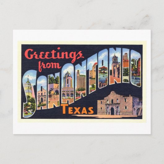  groeten uit San Antonio, Texas Briefkaart (Voorkant)