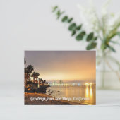Groeten uit San Diego, Californië Briefkaart (Staand voorkant)