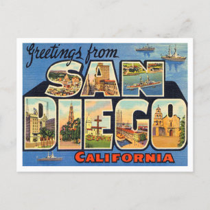 Groeten uit San Diego, Californië Travel Briefkaart