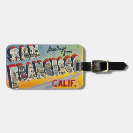 Groeten uit San Francisco Bagagelabel (Voorkant horizontaal)