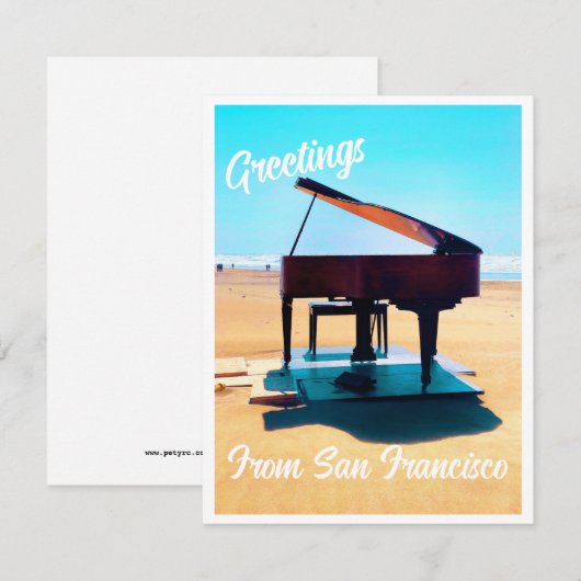 Groeten uit San Francisco Bedankkaart (Voorkant / Achterkant)