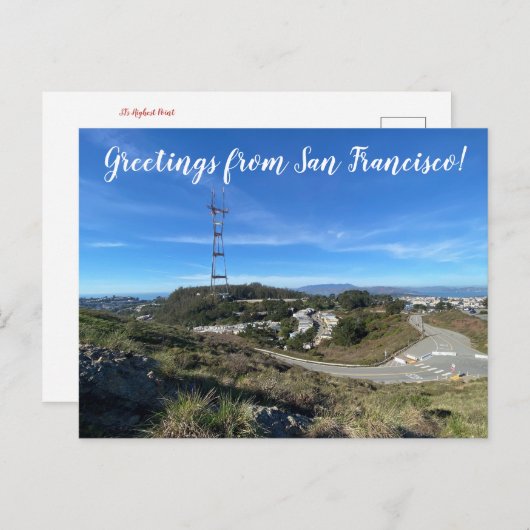 Groeten uit San Francisco. Briefkaart (Voorkant / Achterkant)