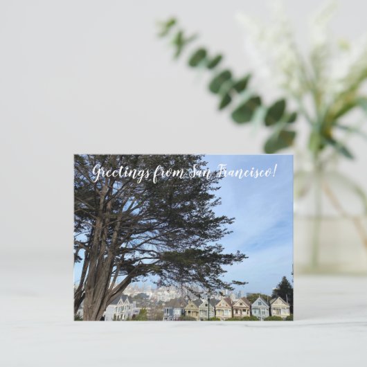 Groeten uit San Francisco. Briefkaart (Staand voorkant)