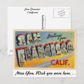 Groeten uit San Francisco Briefkaart (Voorkant / Achterkant)