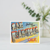 Groeten uit San Francisco, California Travel Briefkaart (Staand voorkant)