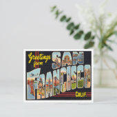 Groeten uit San Francisco, California Travel Briefkaart (Staand voorkant)