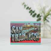 Groeten uit San Francisco California Travel Briefkaart (Staand voorkant)