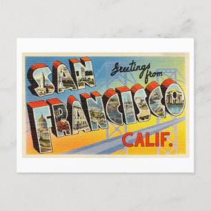  groeten uit San Francisco, Californië Briefkaart