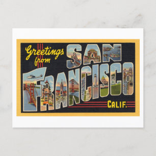  groeten uit San Francisco, Californië Briefkaart
