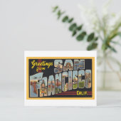  groeten uit San Francisco, Californië Briefkaart (Staand voorkant)