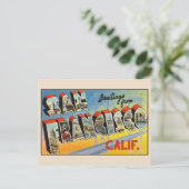 Groeten uit San Francisco Large Letter  Briefkaart (Staand voorkant)