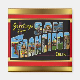 Groeten uit San Francisco-magneet Magneet