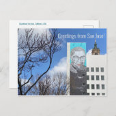 Groeten uit San Jose. Briefkaart (Voorkant / Achterkant)