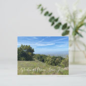 Groeten uit San Jose. Briefkaart (Staand voorkant)