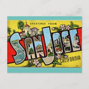 Groeten uit San Jose California Travel Briefkaart