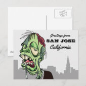 Groeten uit San Jose-reis Briefkaart (Voorkant / Achterkant)