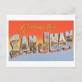 groeten uit San Juan, Puerto Rico Briefkaart (Voorkant)
