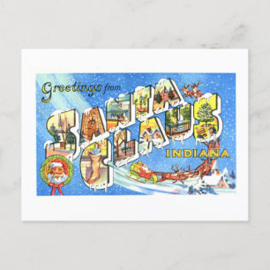 groeten uit Santa Claus, Indiana, Briefkaart