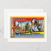 groeten uit Santa Cruz California Briefkaart (Voorkant / Achterkant)