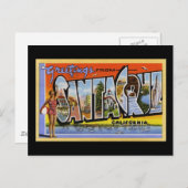 Groeten uit Santa Cruz California Briefkaart (Voorkant / Achterkant)