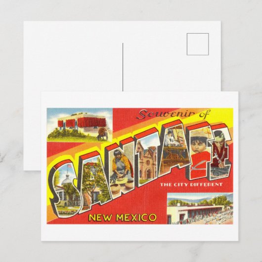 Groeten uit Santa Fe, New Mexico,  Briefkaart (Voorkant / Achterkant)