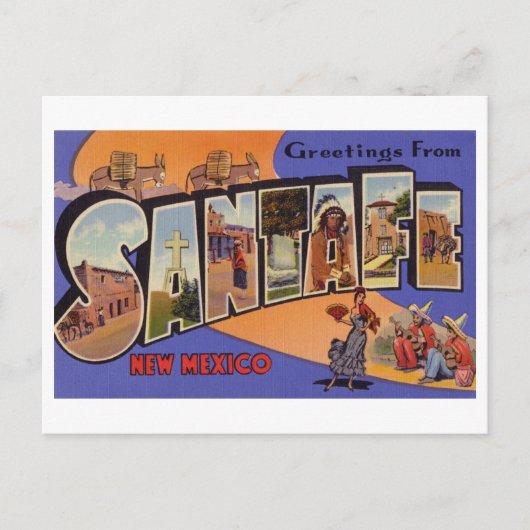 groeten uit Santa Fe, New Mexico Briefkaart (Voorkant)