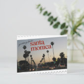 Groeten uit Santa Monica, Californië Briefkaart (Staand voorkant)