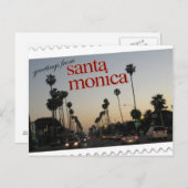 Groeten uit Santa Monica, Californië Briefkaart (Voorkant / Achterkant)