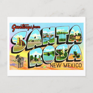 groeten uit Santa Rosa, New Mexico, Briefkaart