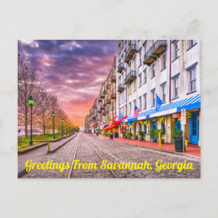 Groeten uit Savannah, Georgia Briefkaart
