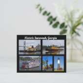 Groeten uit Savannah Georgia Feestdagenkaart (Staand voorkant)