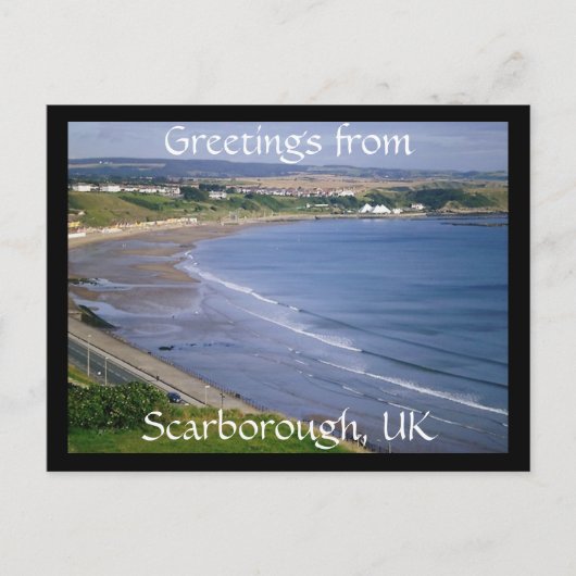Groeten uit Scarborough, briefkaart van het Vereni (Voorkant)
