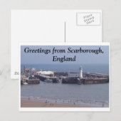 Groeten uit Scarborough, Engeland Briefkaart (Voorkant / Achterkant)