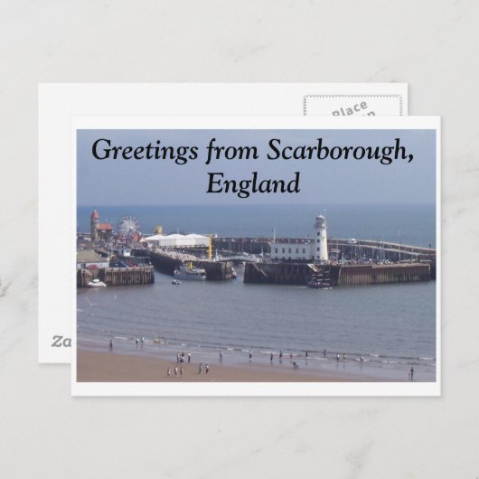 Groeten uit Scarborough, Engeland Briefkaart (Voorkant / Achterkant)
