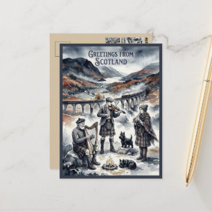 Groeten uit Schotland Glenfinnan Viaduct Briefkaart