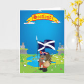 Groeten uit Schotland Kaart (Gele Bloem)