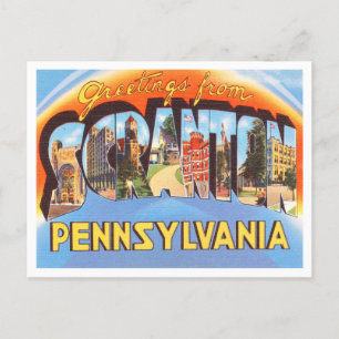 Groeten uit Scranton, Pennsylvania Travel Briefkaart