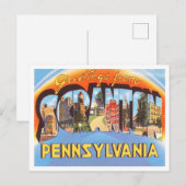 Groeten uit Scranton, Pennsylvania Travel Briefkaart (Voorkant / Achterkant)