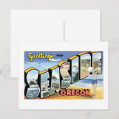 Groeten uit Seaside, Oregon. Briefkaart (Voorkant / Achterkant)