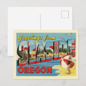 "Groeten uit Seaside, Oregon" Briefkaart (Voorkant / Achterkant)