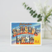 Groeten uit Seaside Park, New Jersey Travel Briefkaart (Staand voorkant)