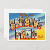 Groeten uit Seaside Park, New Jersey Travel Briefkaart (Voorkant / Achterkant)